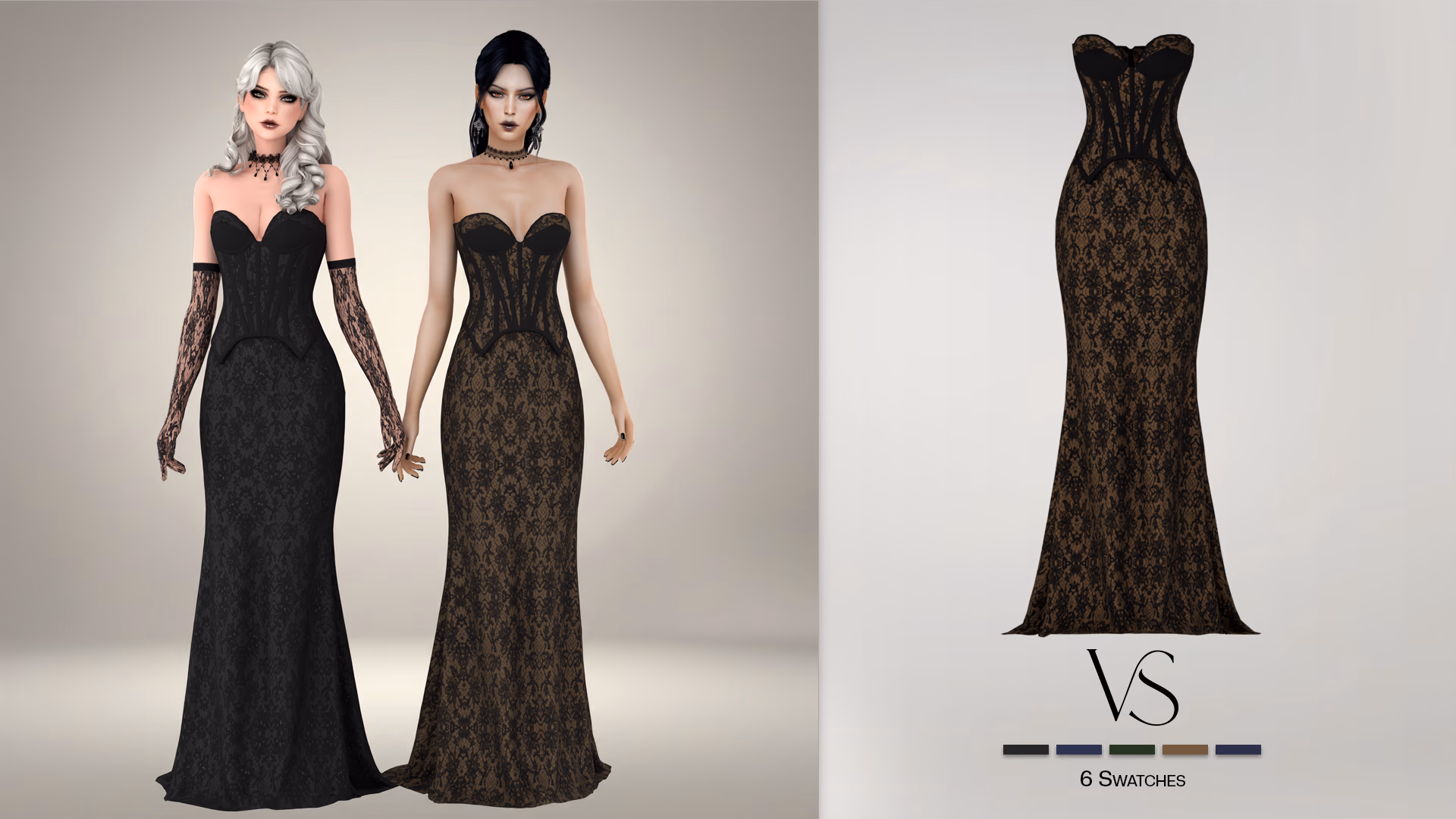 Галерея мода Свадебный сет Goth Wedding Set #1